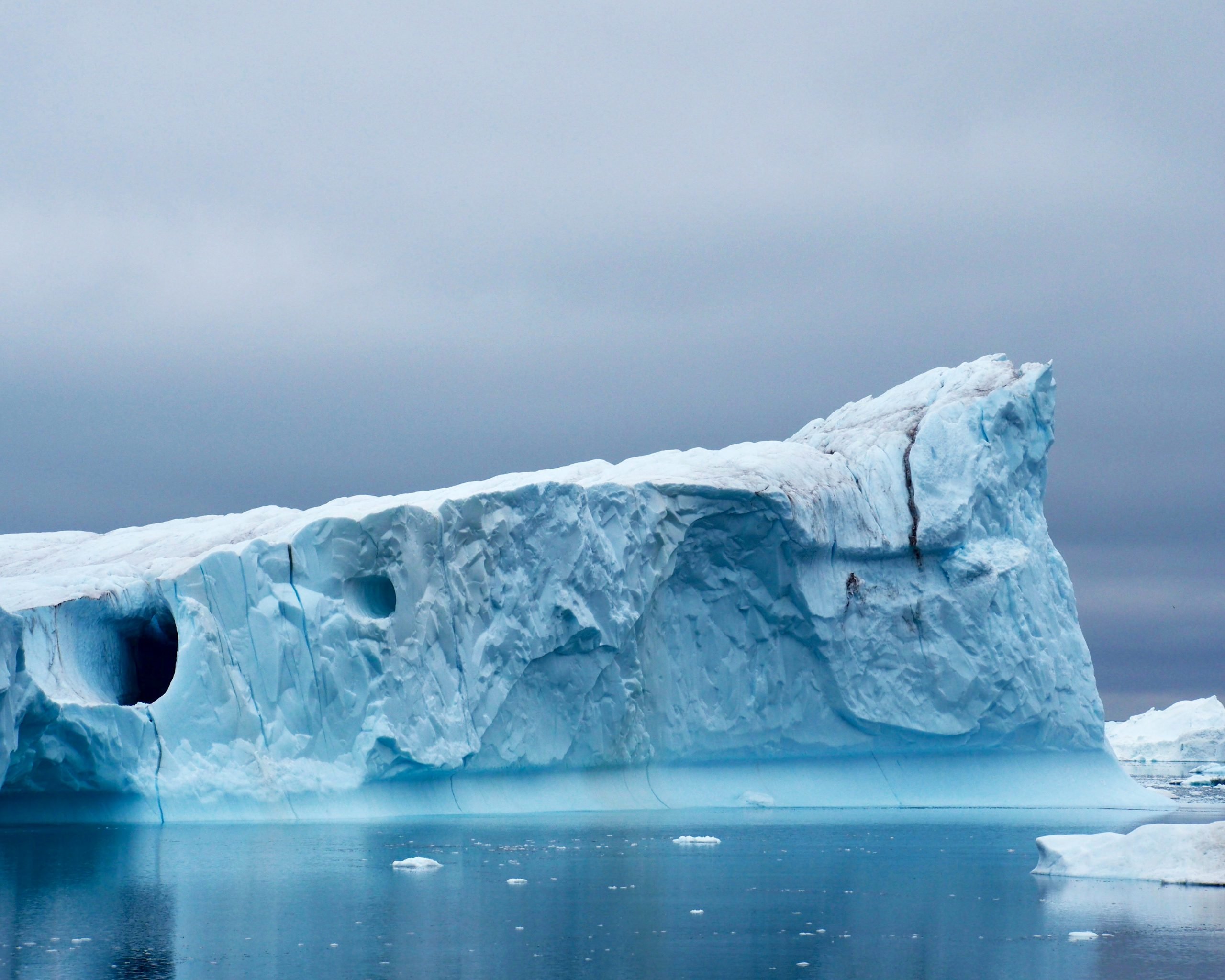 sea kayaking with icebergs