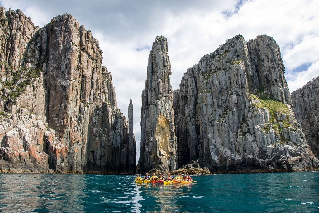 sea kayaking tasmania australia