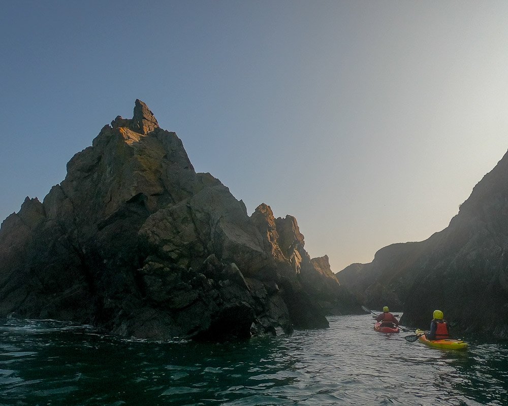 sea kayaking Pembrokeshire coast national park