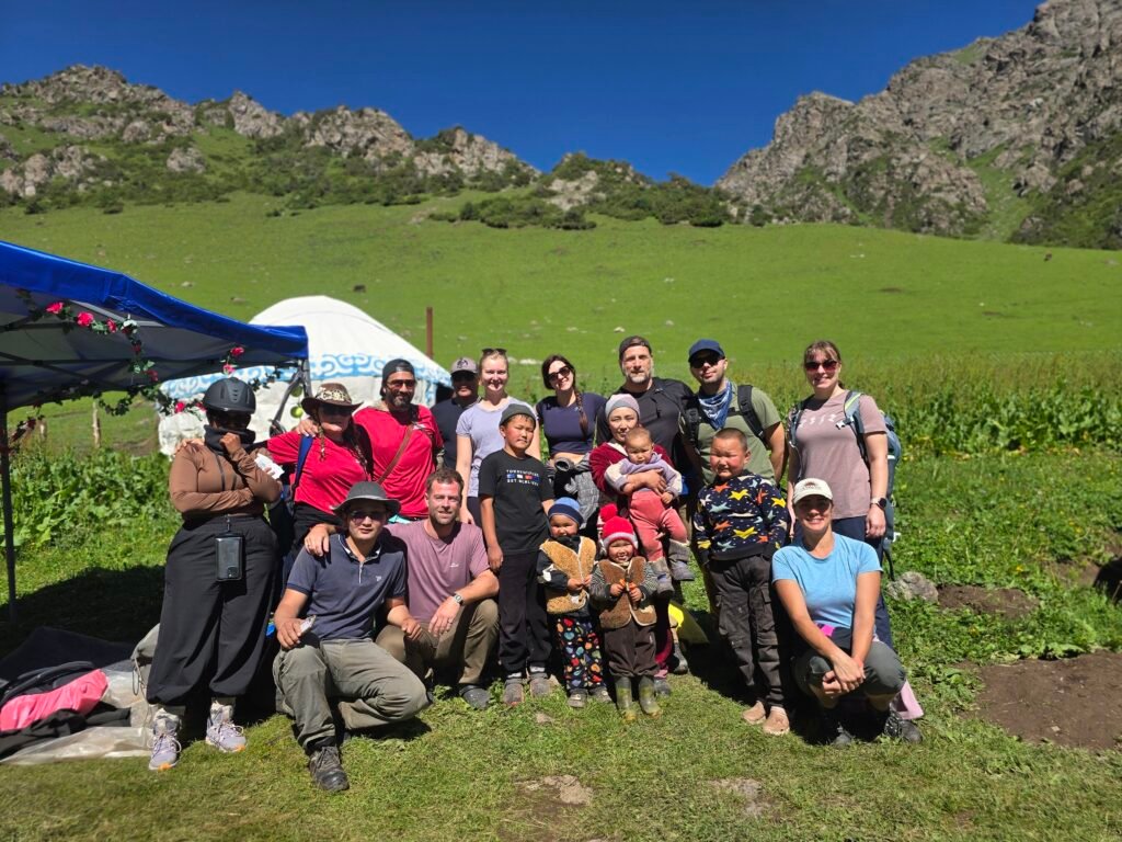 Kyrgyzstan hiking group