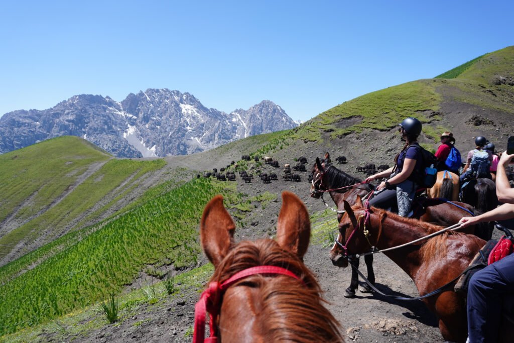 Kyrgyzstan horse riding group